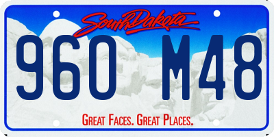 SD license plate 96OM48