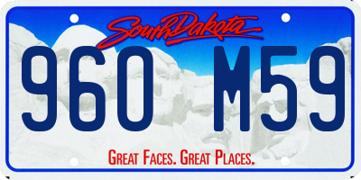 SD license plate 96OM59
