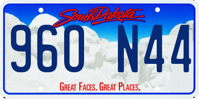 SD license plate 96ON44