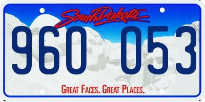 SD license plate 96OO53