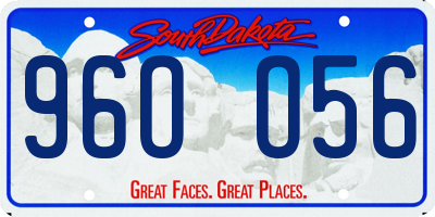 SD license plate 96OO56