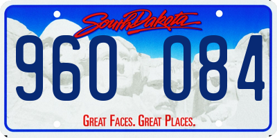 SD license plate 96OO84