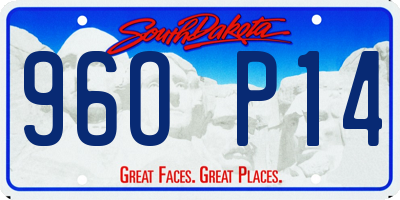 SD license plate 96OP14