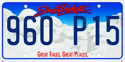 SD license plate 96OP15