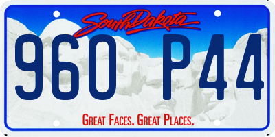 SD license plate 96OP44