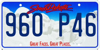 SD license plate 96OP46
