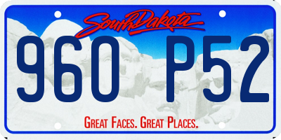 SD license plate 96OP52