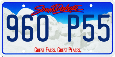 SD license plate 96OP55
