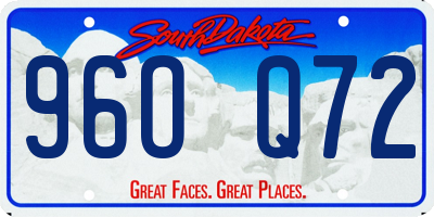 SD license plate 96OQ72
