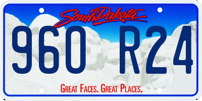 SD license plate 96OR24