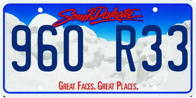 SD license plate 96OR33