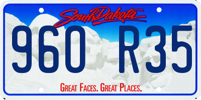 SD license plate 96OR35