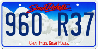SD license plate 96OR37
