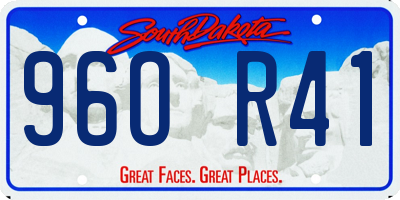 SD license plate 96OR41