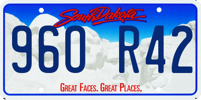 SD license plate 96OR42