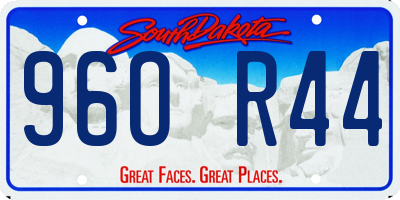 SD license plate 96OR44