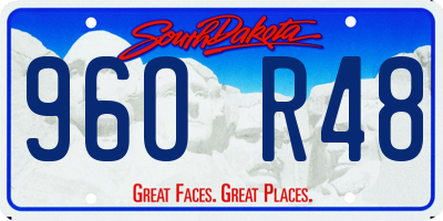 SD license plate 96OR48
