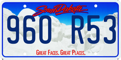 SD license plate 96OR53