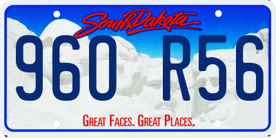 SD license plate 96OR56