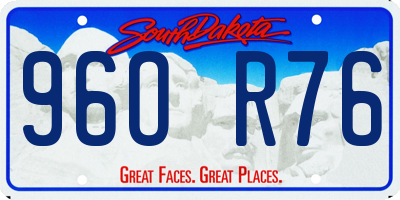 SD license plate 96OR76