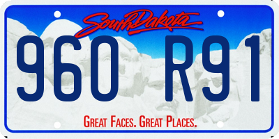 SD license plate 96OR91