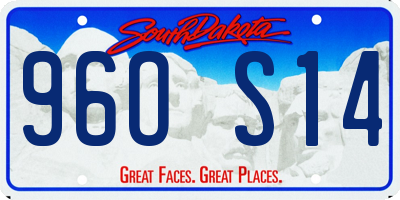 SD license plate 96OS14