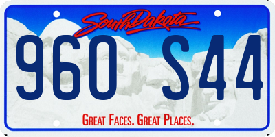 SD license plate 96OS44