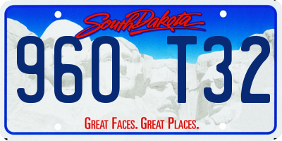 SD license plate 96OT32