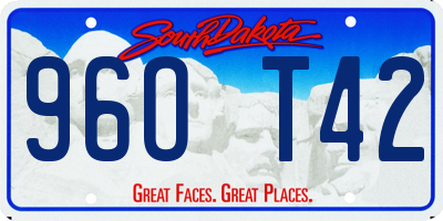 SD license plate 96OT42