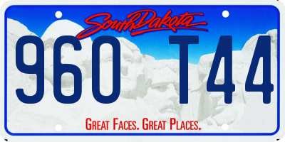 SD license plate 96OT44