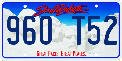 SD license plate 96OT52