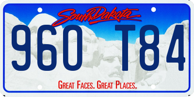 SD license plate 96OT84