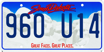SD license plate 96OU14