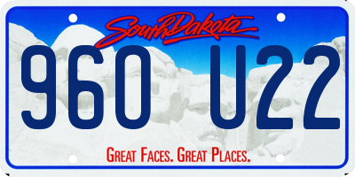 SD license plate 96OU22