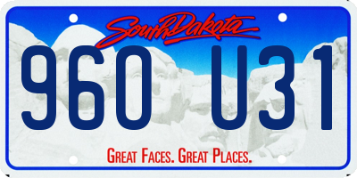 SD license plate 96OU31