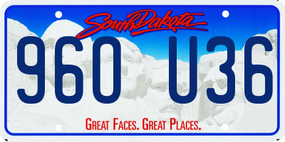 SD license plate 96OU36