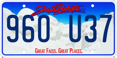 SD license plate 96OU37