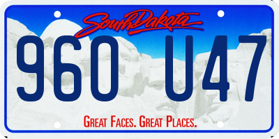 SD license plate 96OU47