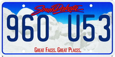SD license plate 96OU53