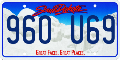 SD license plate 96OU69