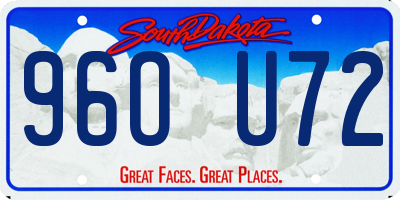 SD license plate 96OU72