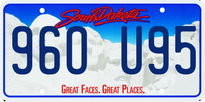 SD license plate 96OU95