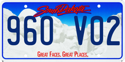 SD license plate 96OV02