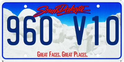 SD license plate 96OV10