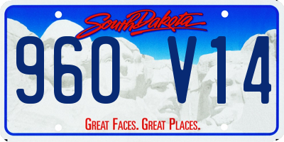 SD license plate 96OV14