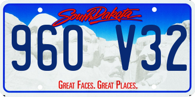 SD license plate 96OV32