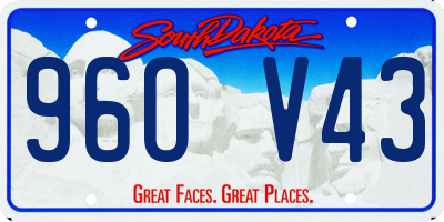 SD license plate 96OV43