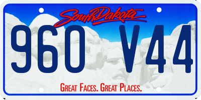 SD license plate 96OV44