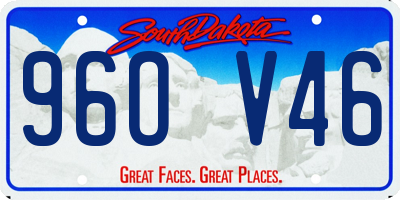 SD license plate 96OV46