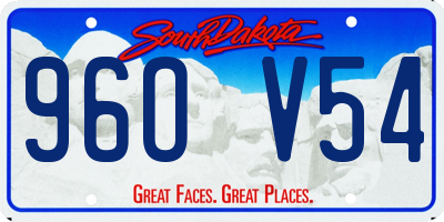 SD license plate 96OV54